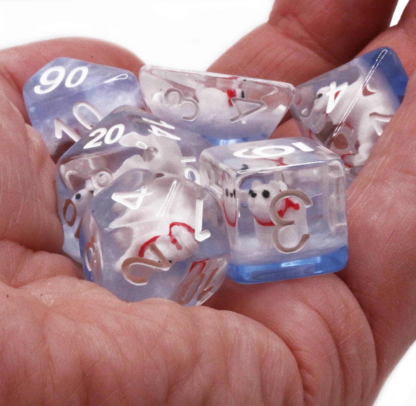 Polar Bear Dice | TTRPG Role Playing Game Dice Set