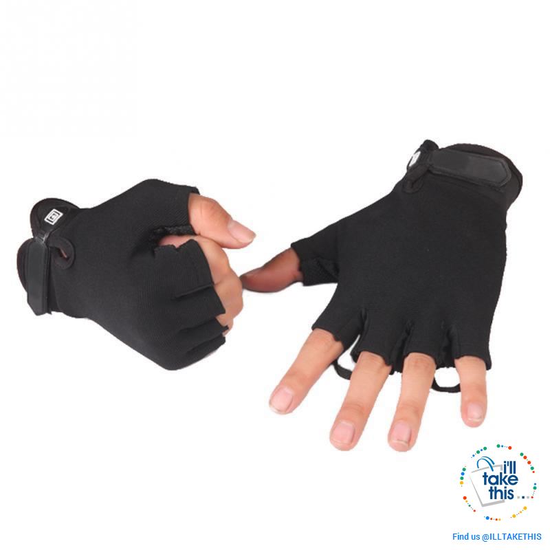 Finger-less Microfiber - Multi use Gloves for Driving, Tactical, Exercise, Fitness Sports Training