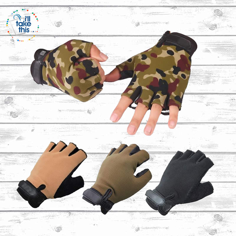 Finger-less Microfiber - Multi use Gloves for Driving, Tactical, Exercise, Fitness Sports Training