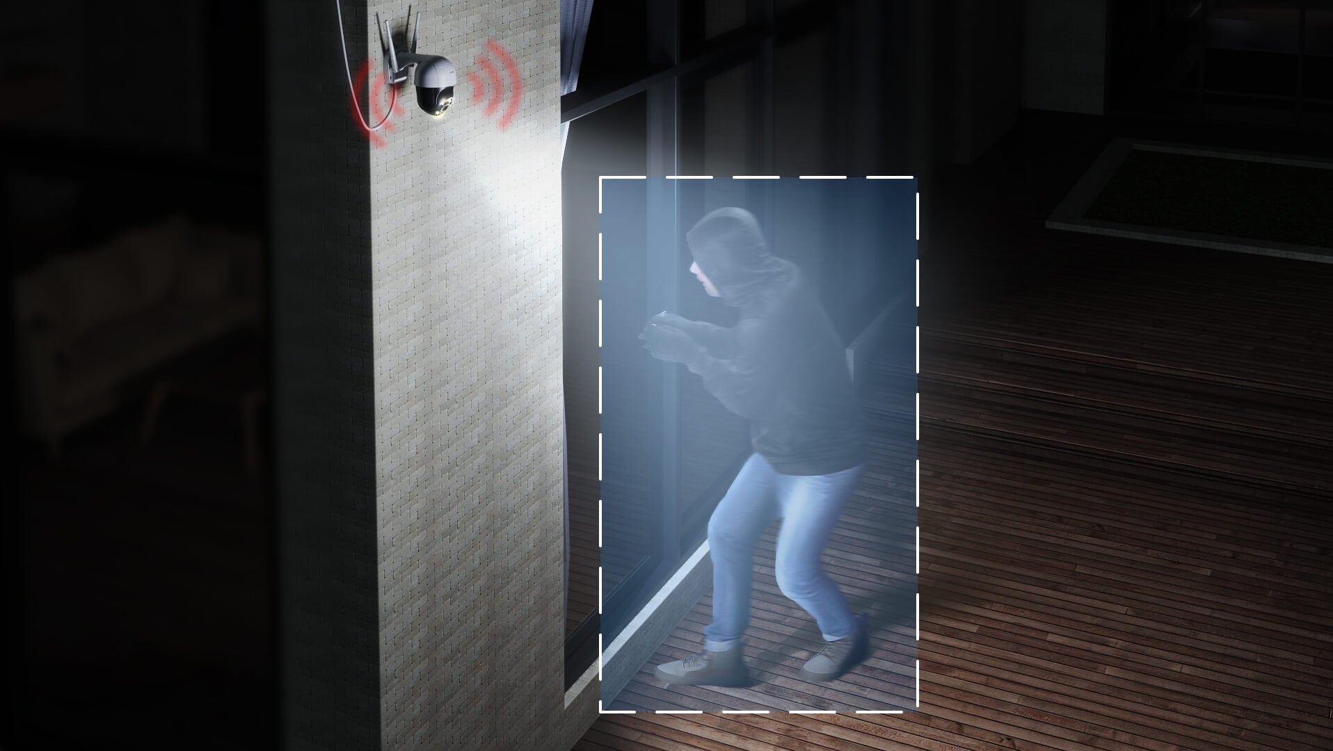 ZOSI 防犯カメラ屋外 1080P 200万画素 wifiカメラ ワイヤレス