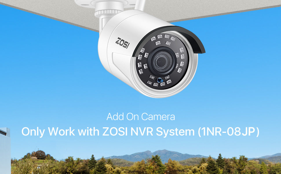 zosi add on camera wireless ip camera