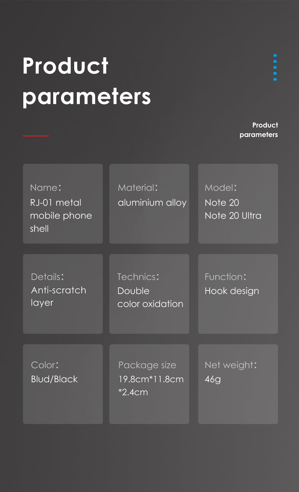 R-Just Gundam Aerospace Aluminum Contrast Color Shockproof Metal Shell Outdoor Protection Case for Samsung Galaxy Note20 Ultra & Galaxy Note20