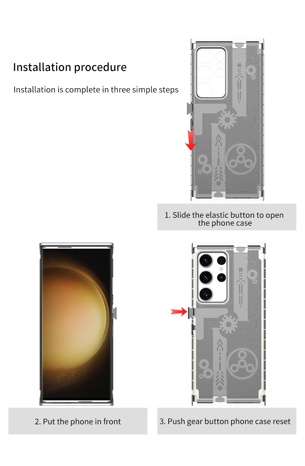 Kylin Armor Mechanical Gear Lens Protector Case Cover