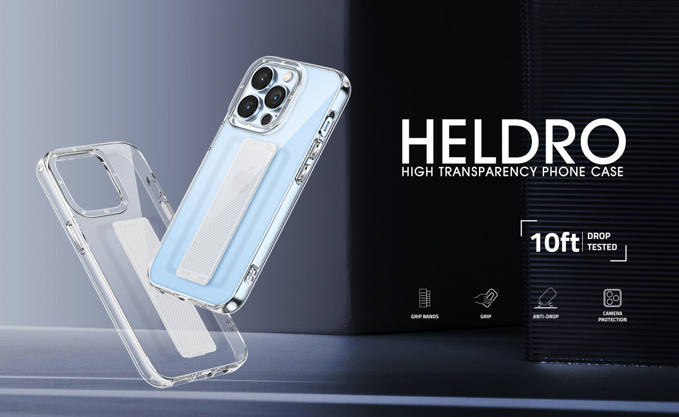 Keephone Heldro Elastic Grip Band Shockproof Case Cover