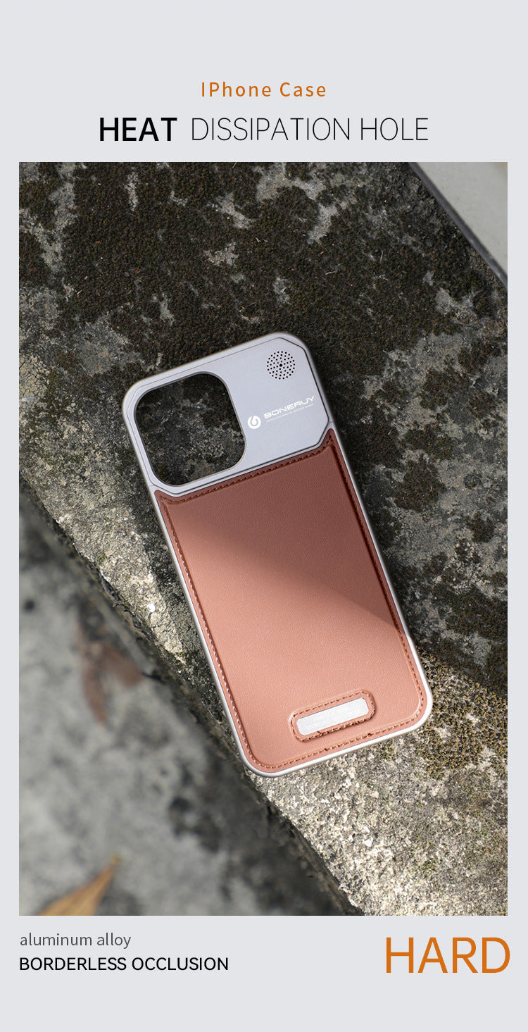 Armor King Aluminum+Leather Heat Dissipation Aromatherapy Protective Cover Case