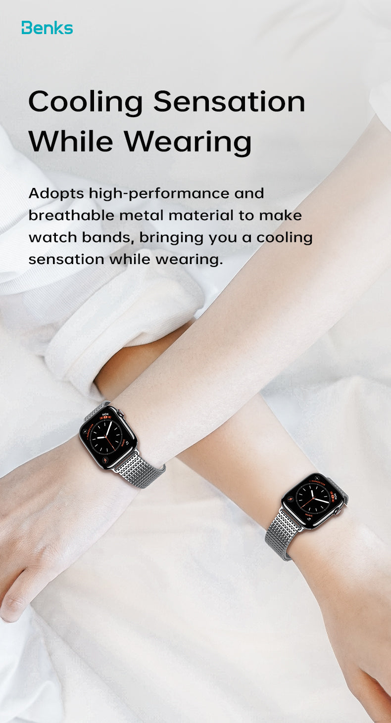 Benks Domino Magnetic Metal Watch Band for Apple Watch