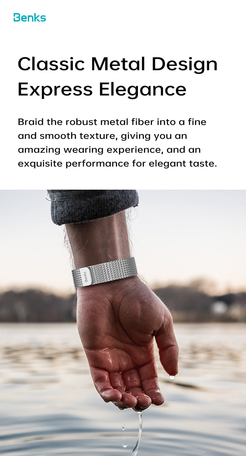 Benks Domino Magnetic Metal Watch Band for Apple Watch