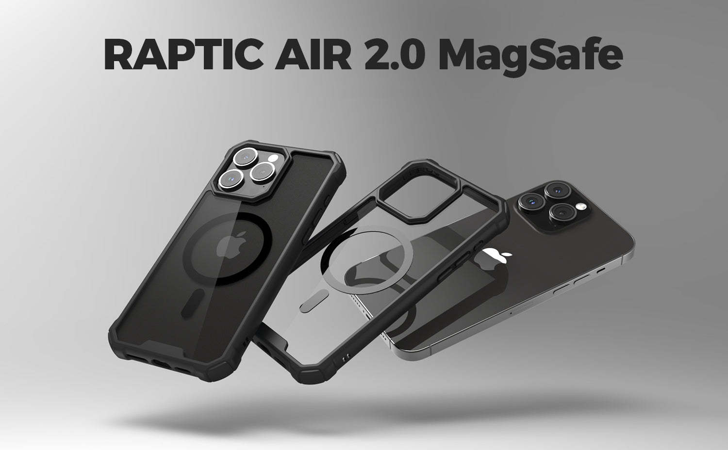 Defense Raptic Air 2.0 MagSafe Magnetic Military Grade 10ft Drop Tested Shockproof Anti-Yellowing Protective Clear Case