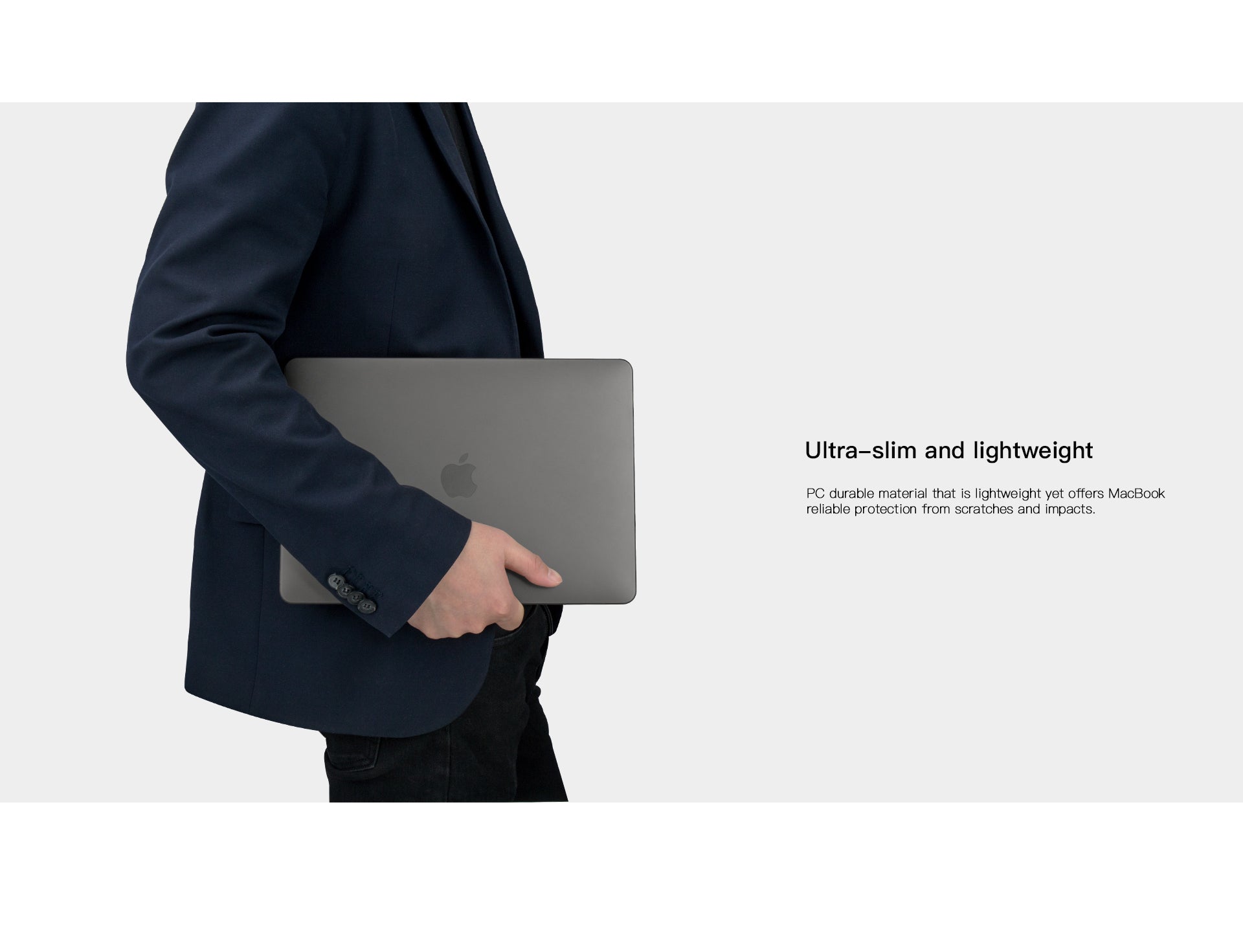 SwitchEasy NUDE Matte Surface Raised Rubber Feet Anti-Scratch Anti-Fingerprint Hard Shell Case for Apple MacBook Pro / MacBook Air