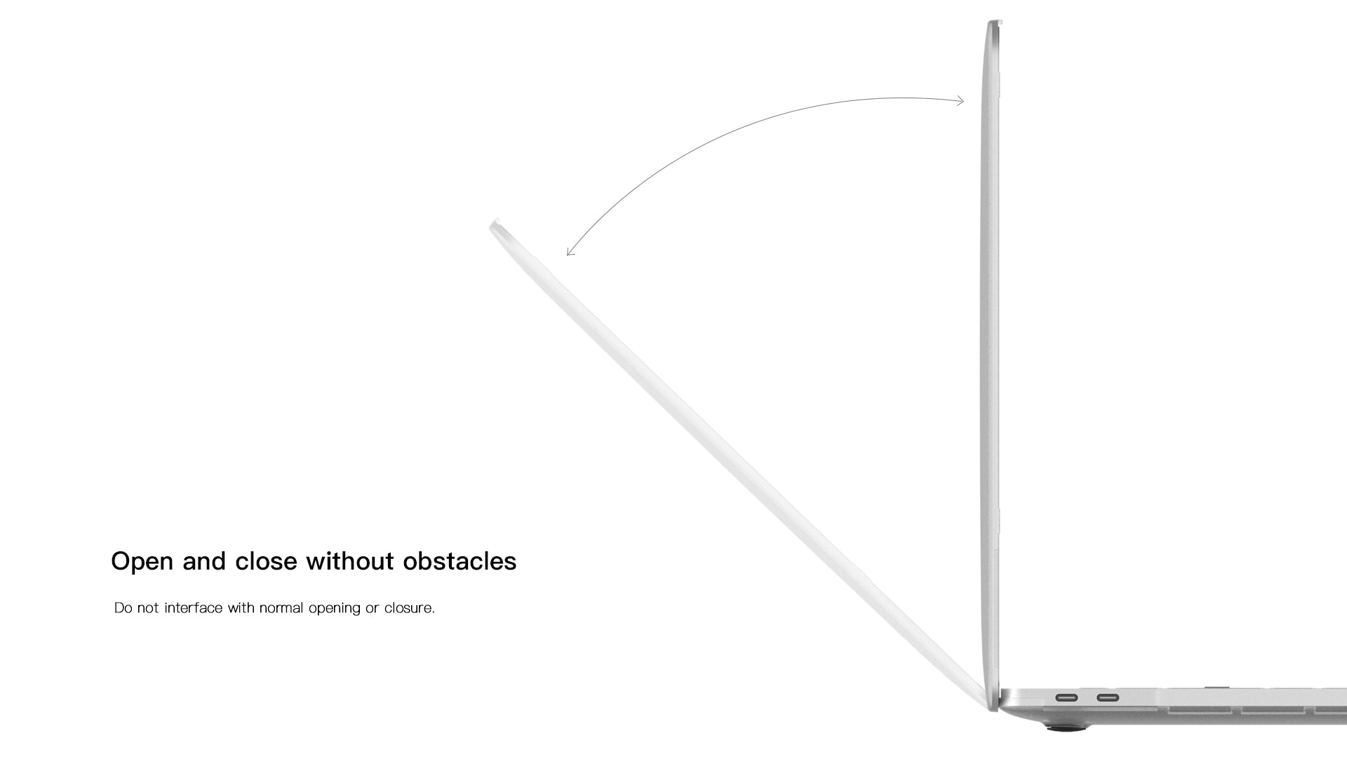 SwitchEasy NUDE Matte Surface Raised Rubber Feet Anti-Scratch Anti-Fingerprint Hard Shell Case for Apple MacBook Pro / MacBook Air