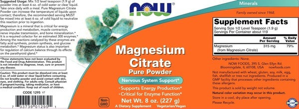 Magnesium Citrate Powder