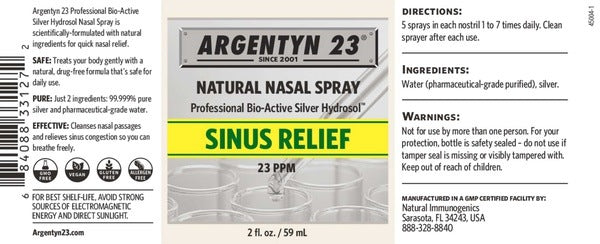 Silver Bio-Active Hydrosol Nasal Spray