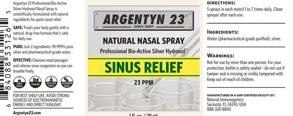 Silver Bio-Active Hydrosol Nasal Spray