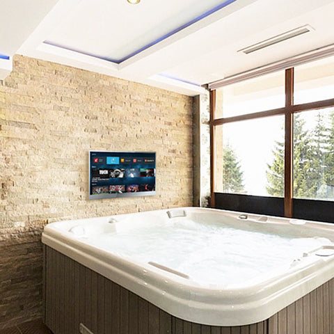 bathroom spa tv