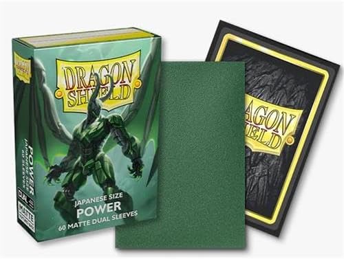 Dragon Shield Sleeves: Japanese Dual - Matte Green/Power (60)