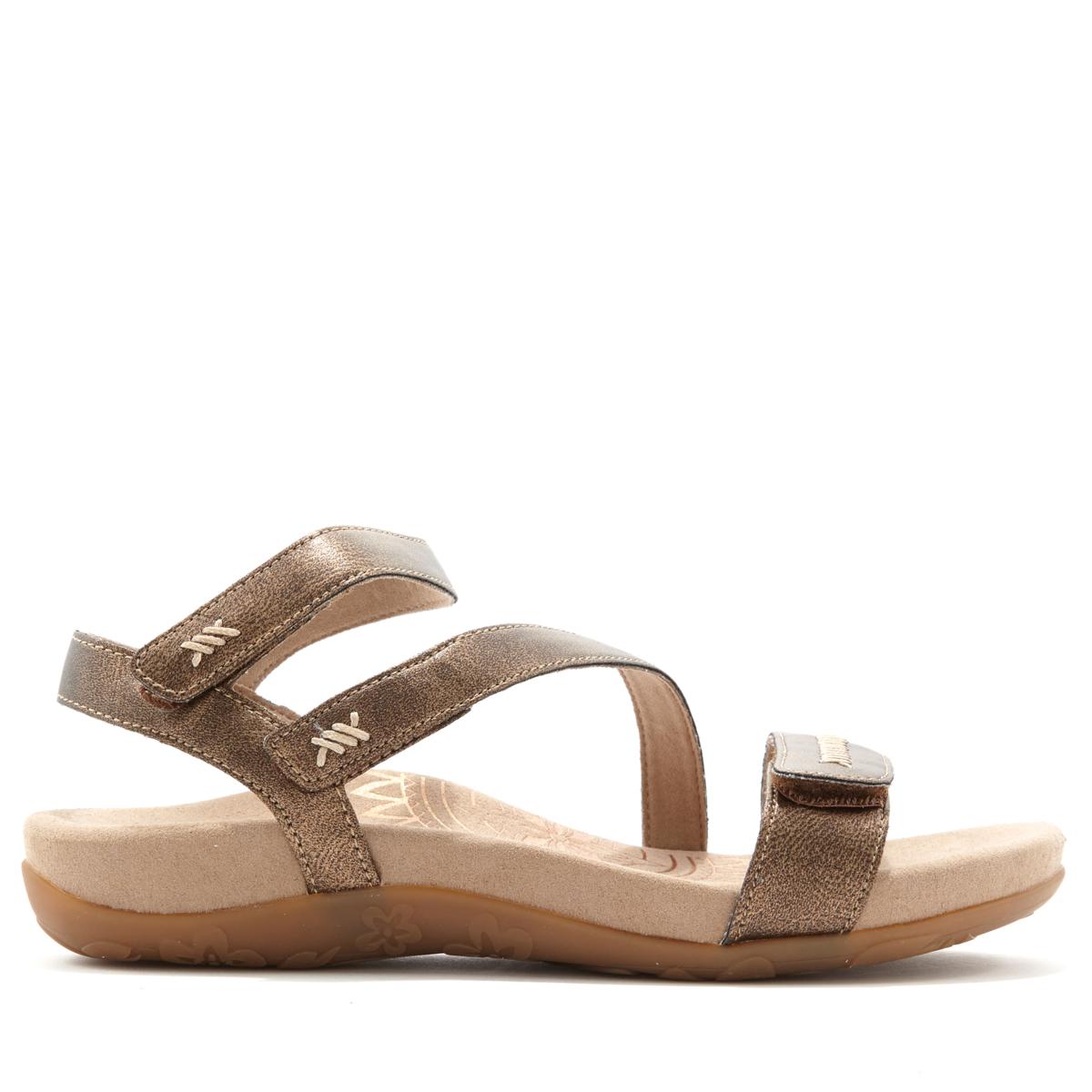 Aetrex Gabby Quarter-Strap Sandal