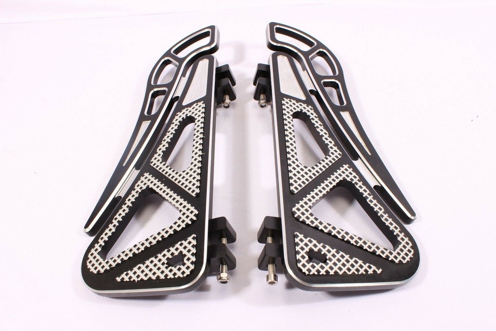 FOOPEGS FLOORBOARDS FOOTBOARDS PEGS BOARD REAR HARLEY TOURING ROAD KING GLIDE