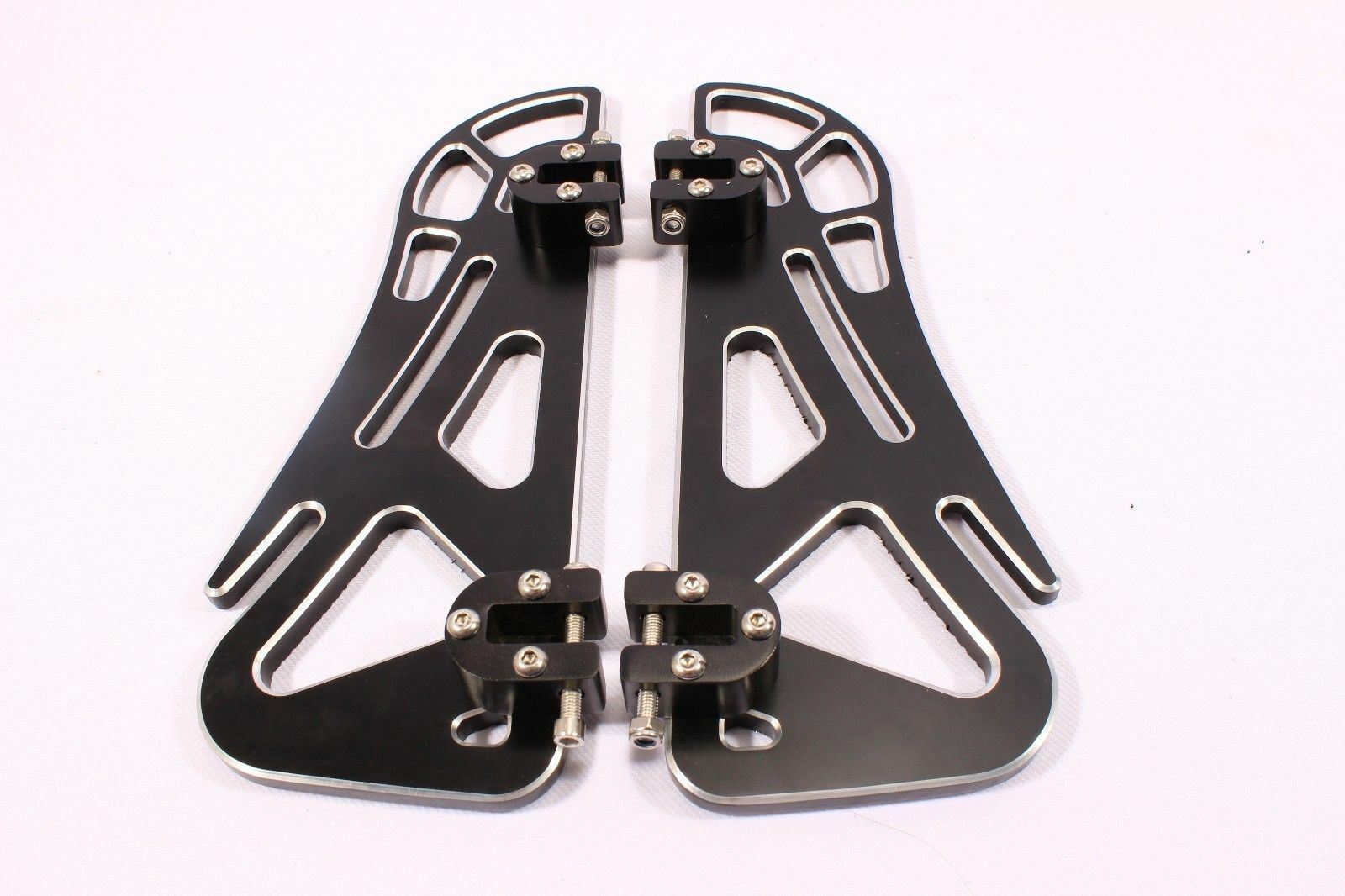 FOOPEGS FLOORBOARDS FOOTBOARDS PEGS BOARD REAR HARLEY TOURING ROAD KING GLIDE