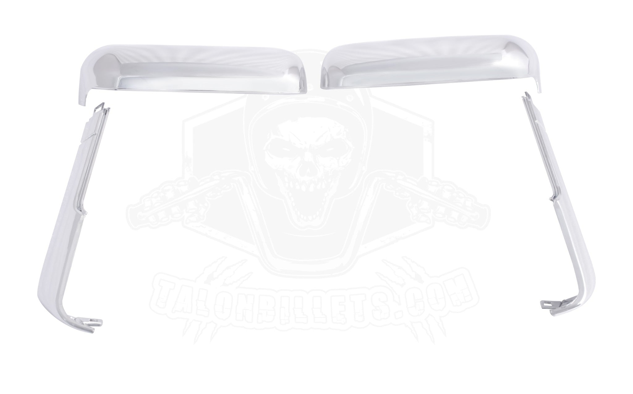 Chrome Top+Side Mirror Covers ABS 4 2020-23 Chevy Silverado GMC Sierra 2500 3500