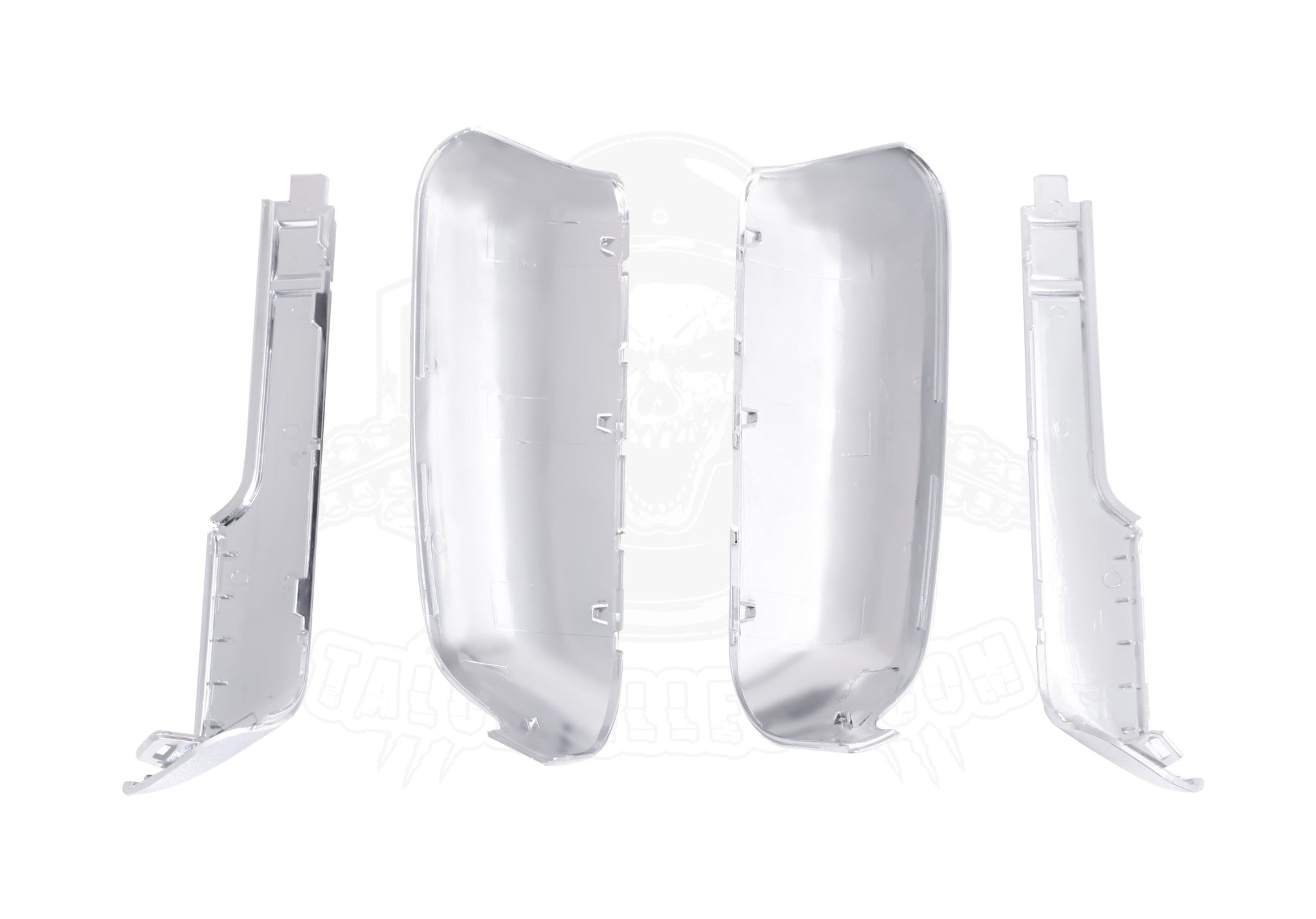 Chrome Top+Side Mirror Covers ABS 4 2020-23 Chevy Silverado GMC Sierra 2500 3500