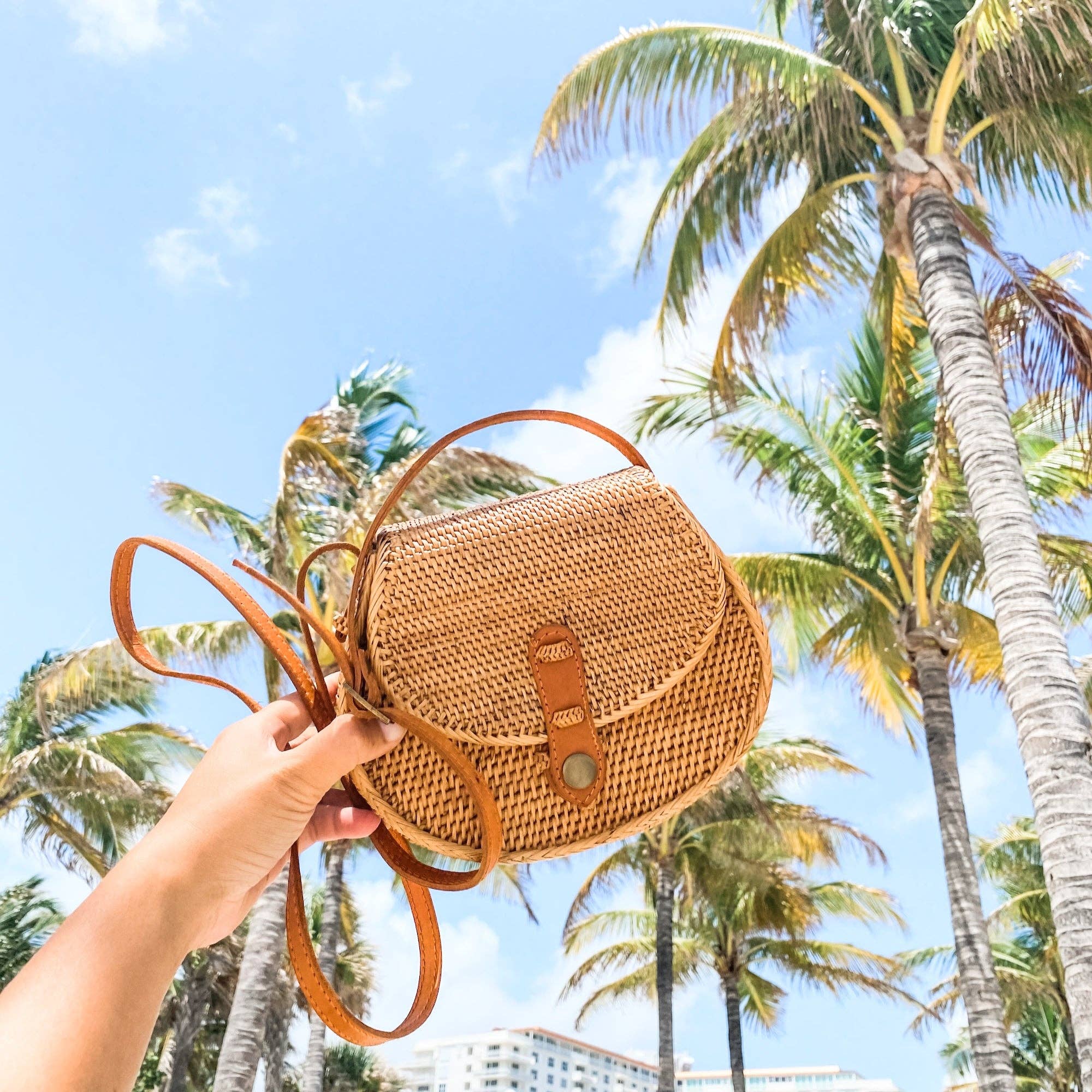 Bali Rattan Crossbody Bag - Messenger Bag