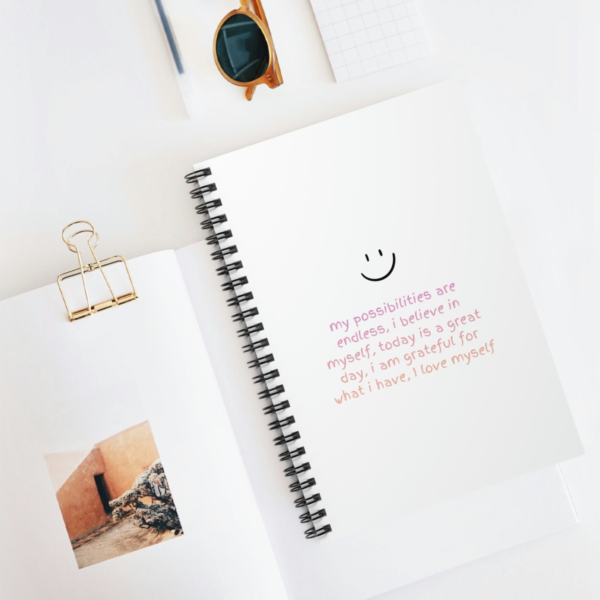 Positive Affirmations Spiral Notebook