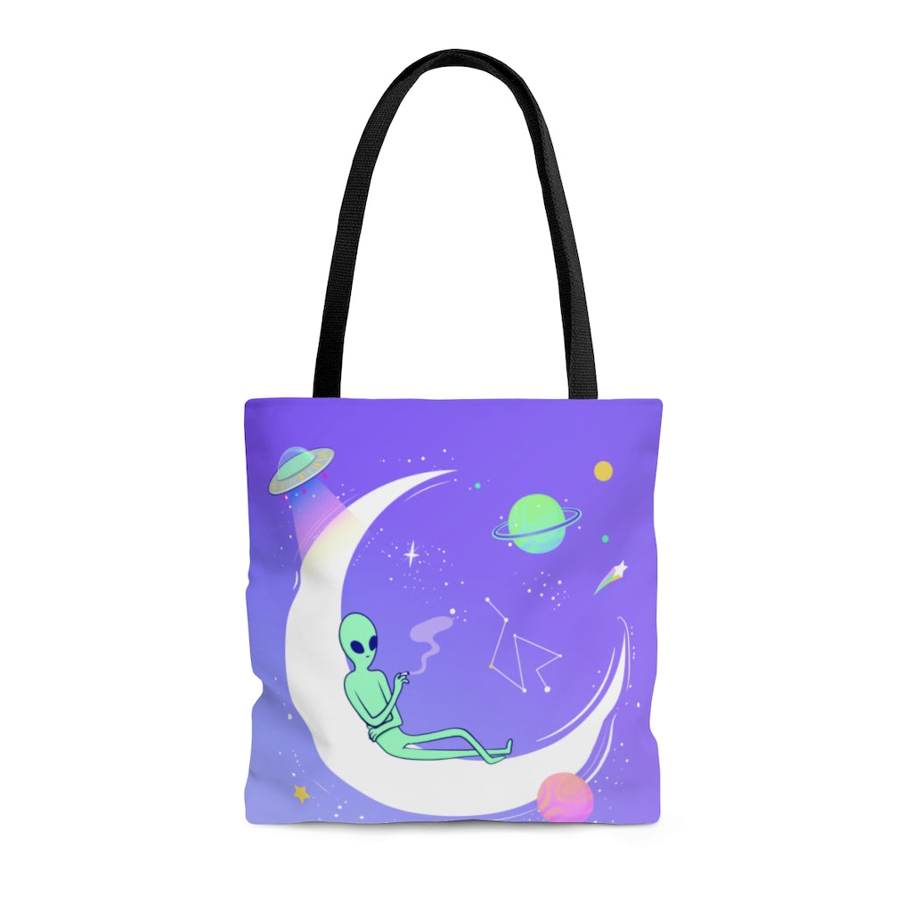 Chilling Alien Tote Bag Medium