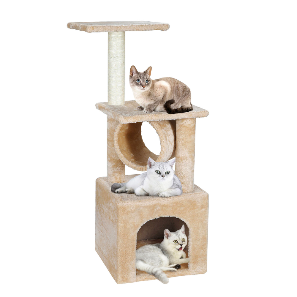 Cat Tree House Tower Scratching Bed Post