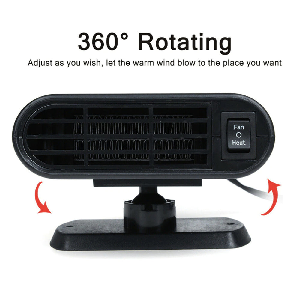 Powerful Car Heater and Fan Defroster 12V