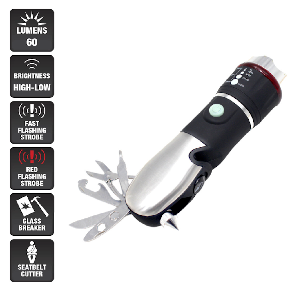 9 in 1 Emergency Tools Flashlight