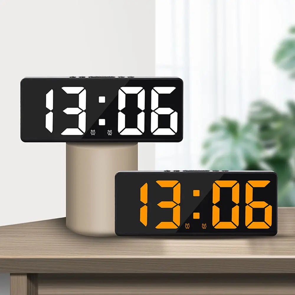 LED Temperature Calendar Alarm Clock