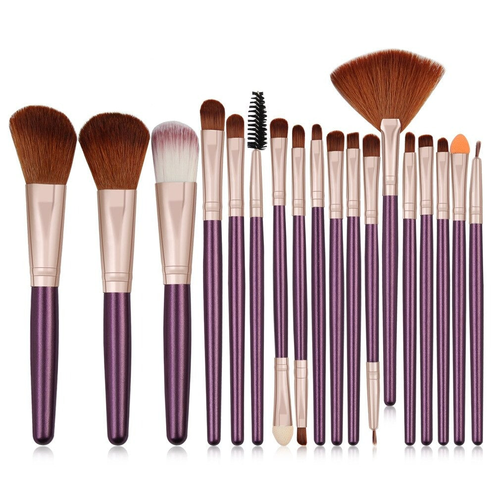 Pearlescent 18 Piece Makeup Brush Set