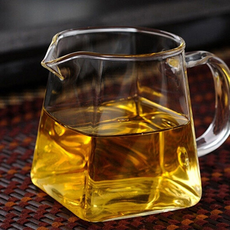 Heat Resistant Glass Tea Pot with Stainless Steel Filter Basket