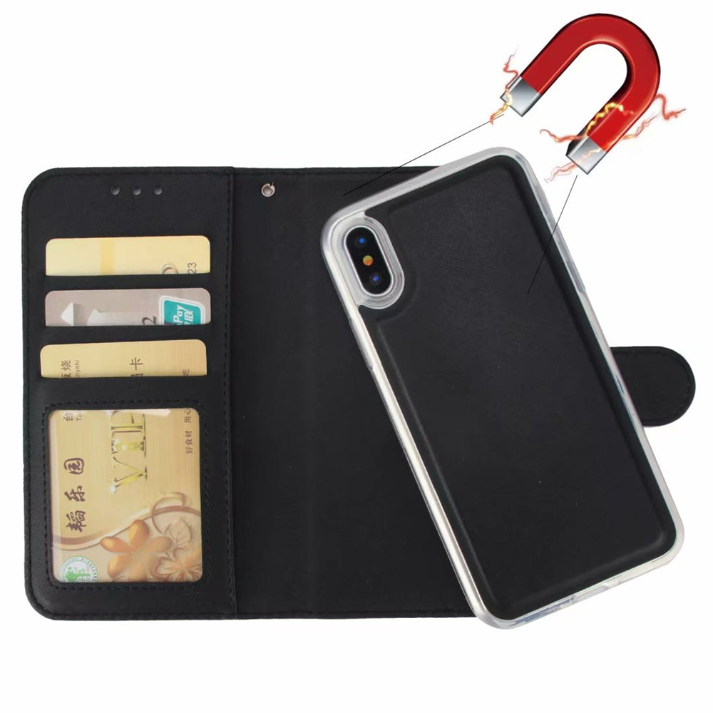 Magnetic Detachable Wallet Card Holder Case for iPhone