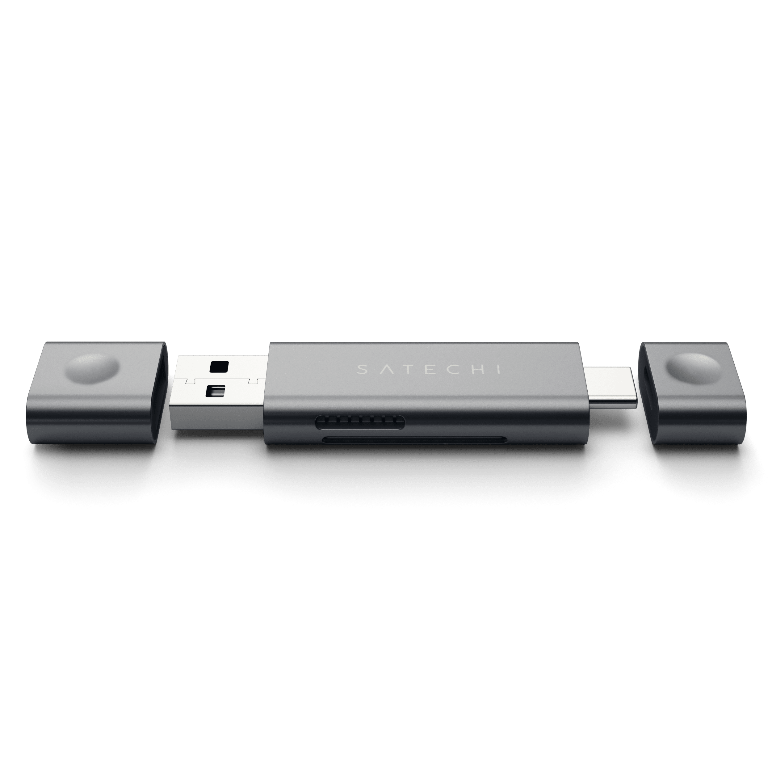 Aluminum Type-C USB 3.0 and Micro/SD Card Reader