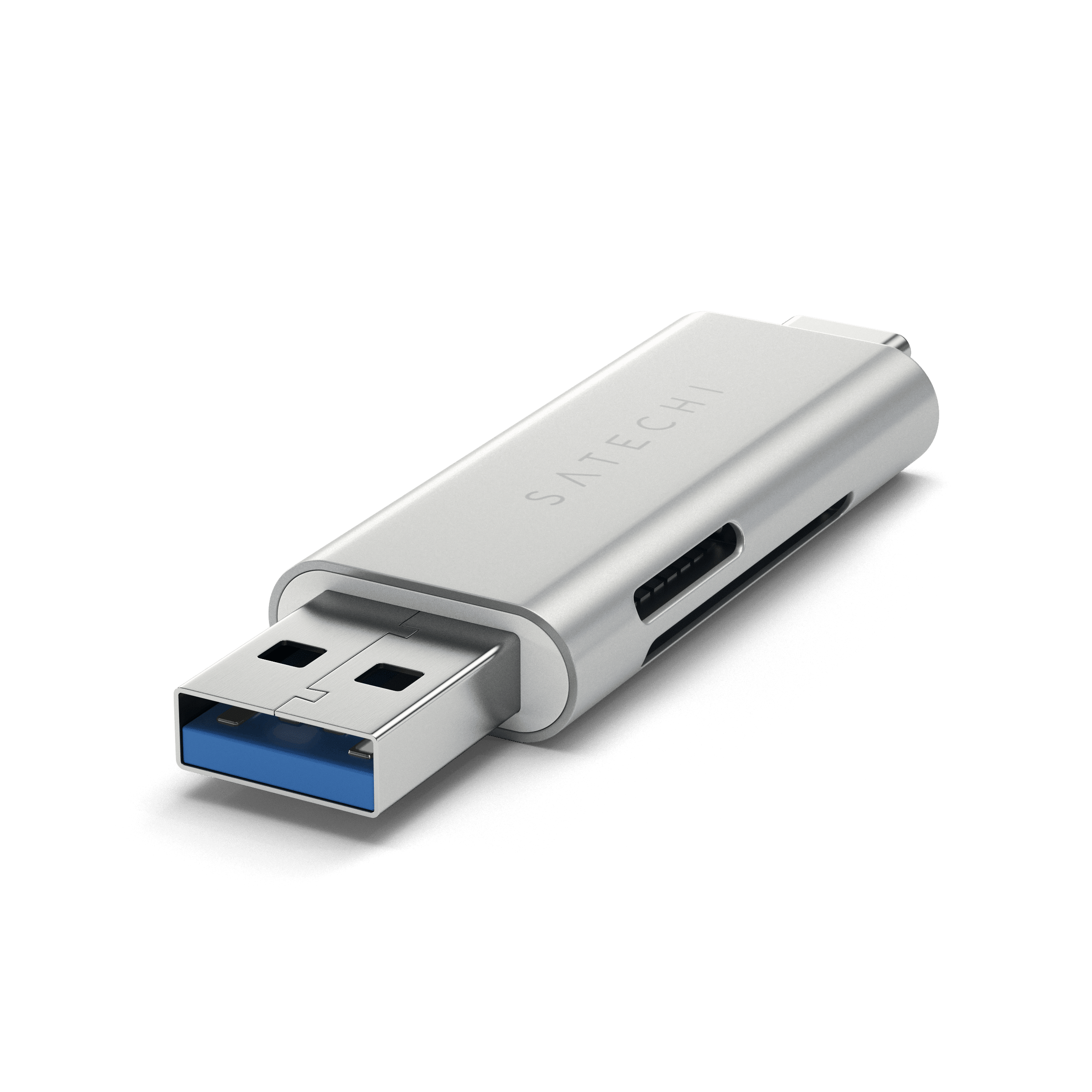 Aluminum Type-C USB 3.0 and Micro/SD Card Reader