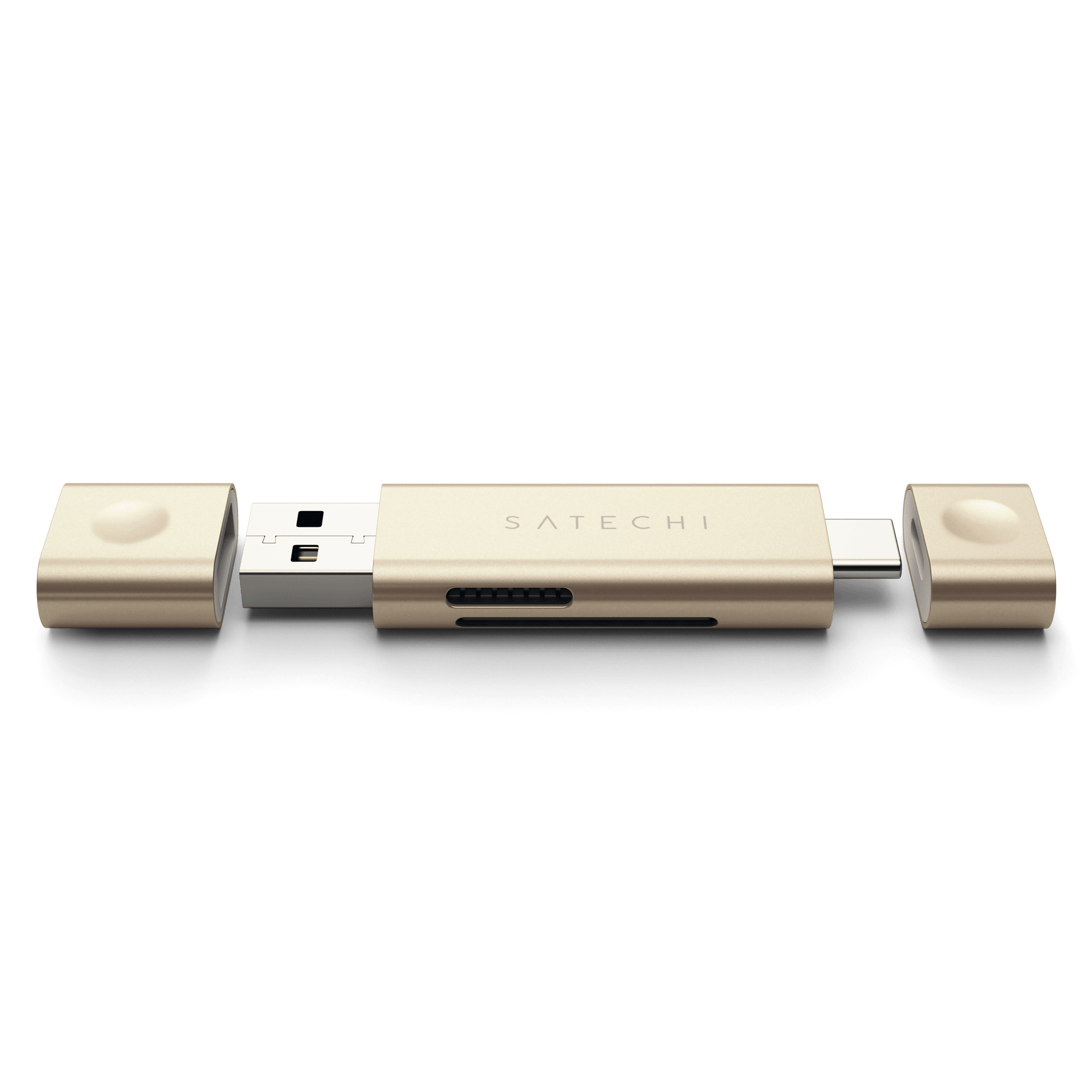 Aluminum Type-C USB 3.0 and Micro/SD Card Reader