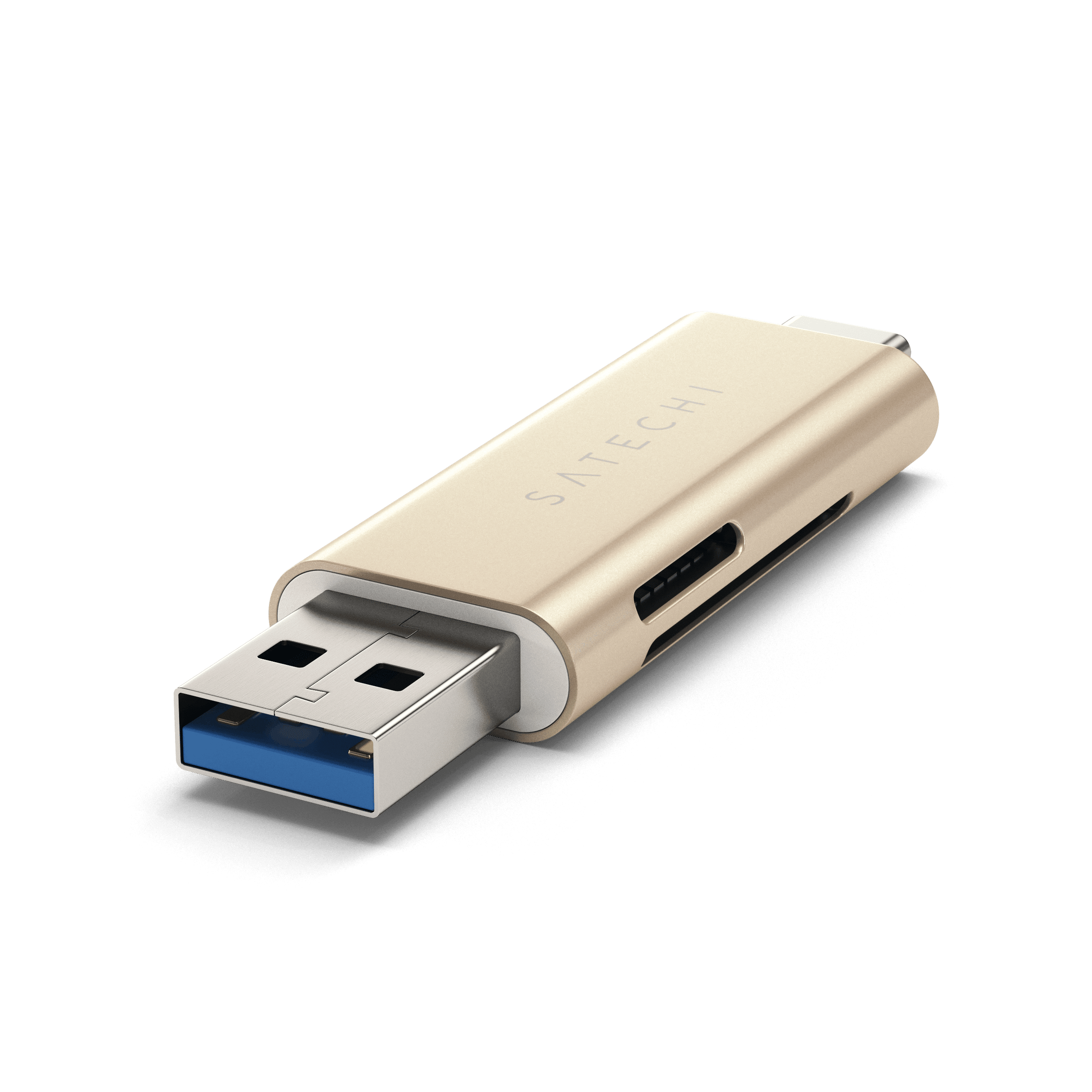 Aluminum Type-C USB 3.0 and Micro/SD Card Reader