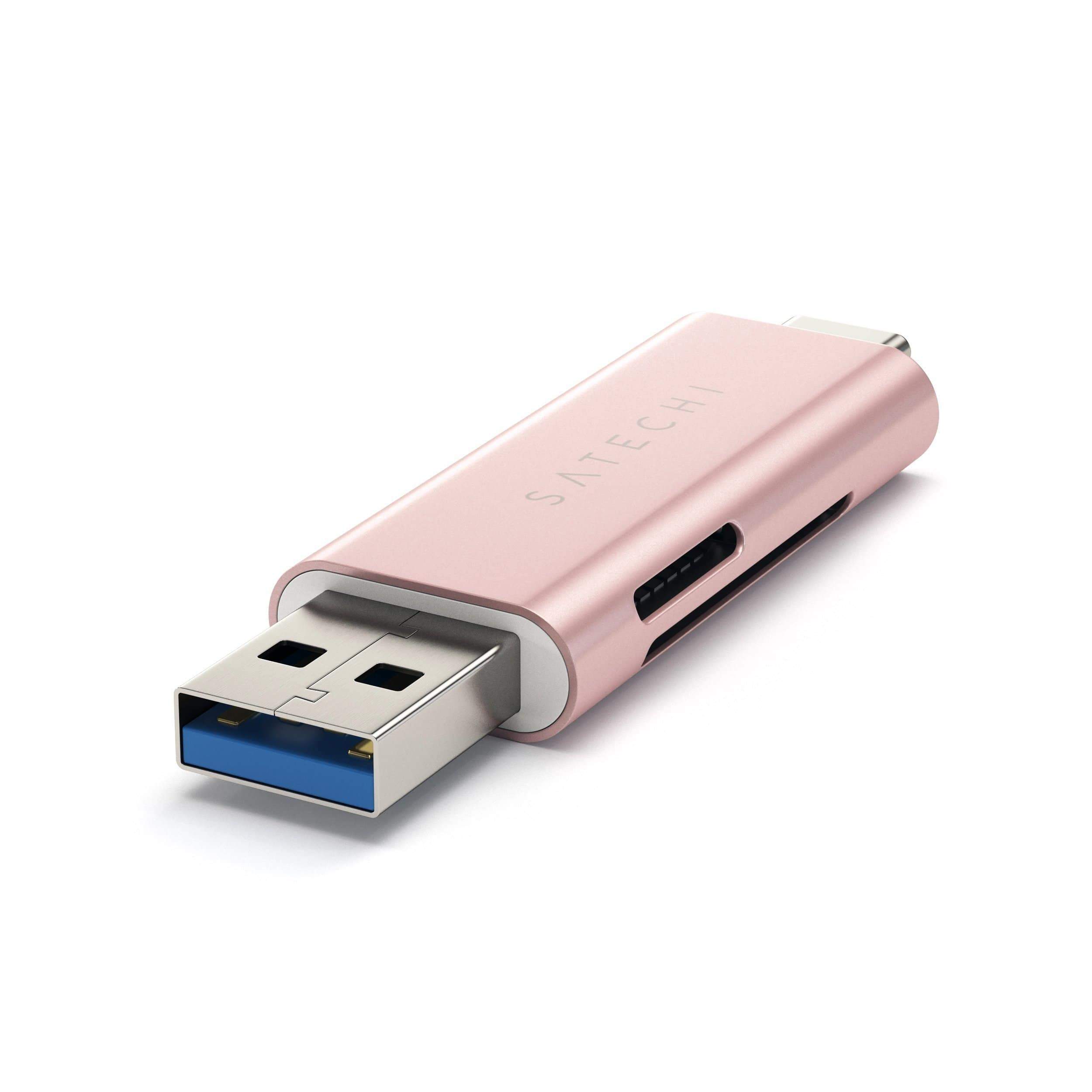 Aluminum Type-C USB 3.0 and Micro/SD Card Reader