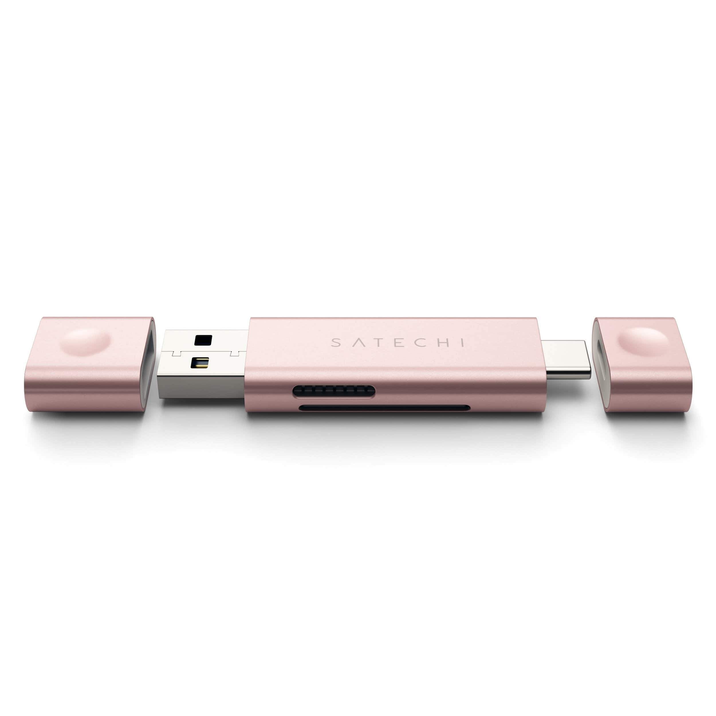 Aluminum Type-C USB 3.0 and Micro/SD Card Reader