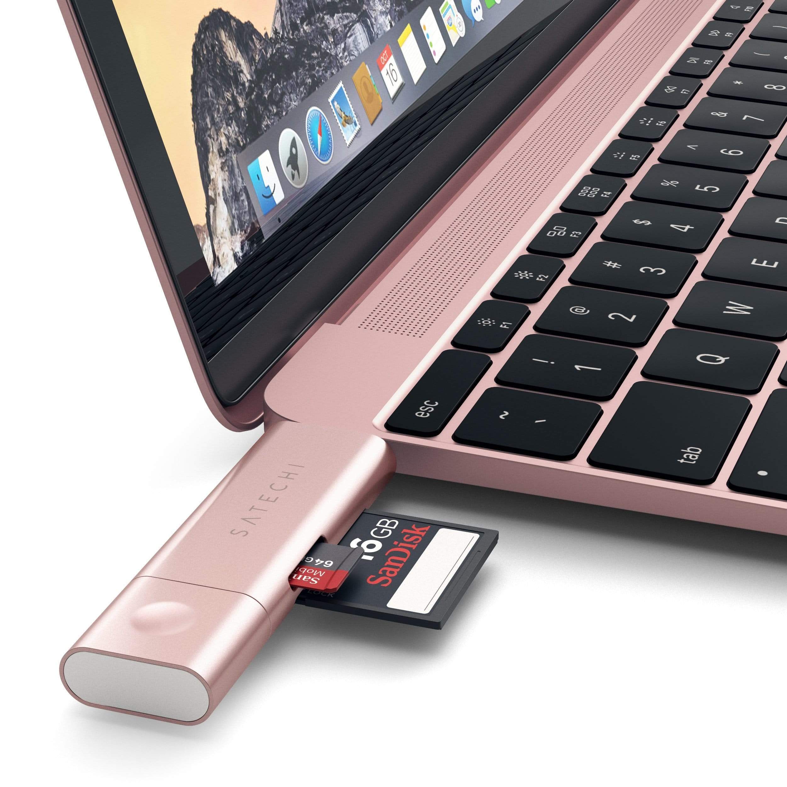 Aluminum Type-C USB 3.0 and Micro/SD Card Reader