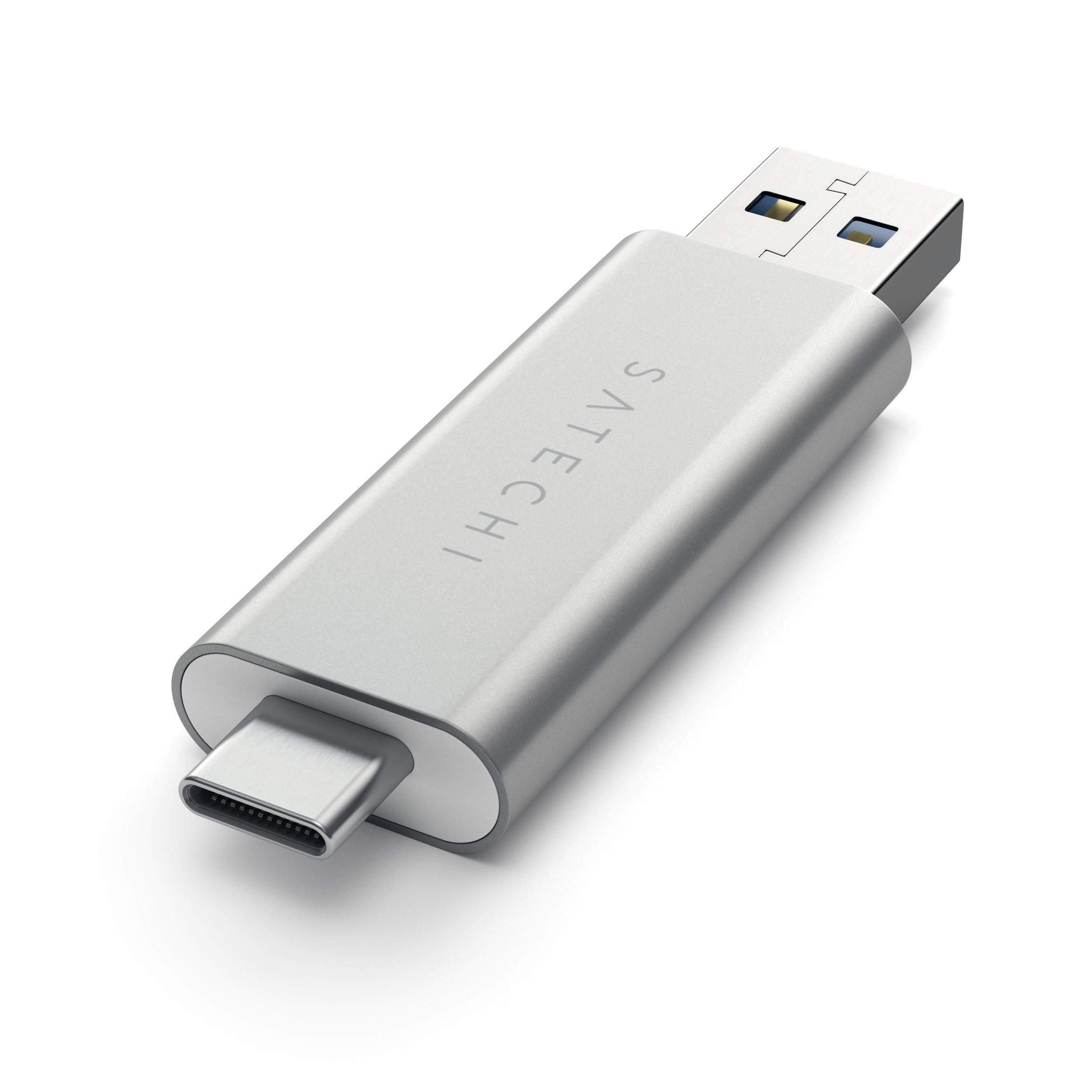 Aluminum Type-C USB 3.0 and Micro/SD Card Reader