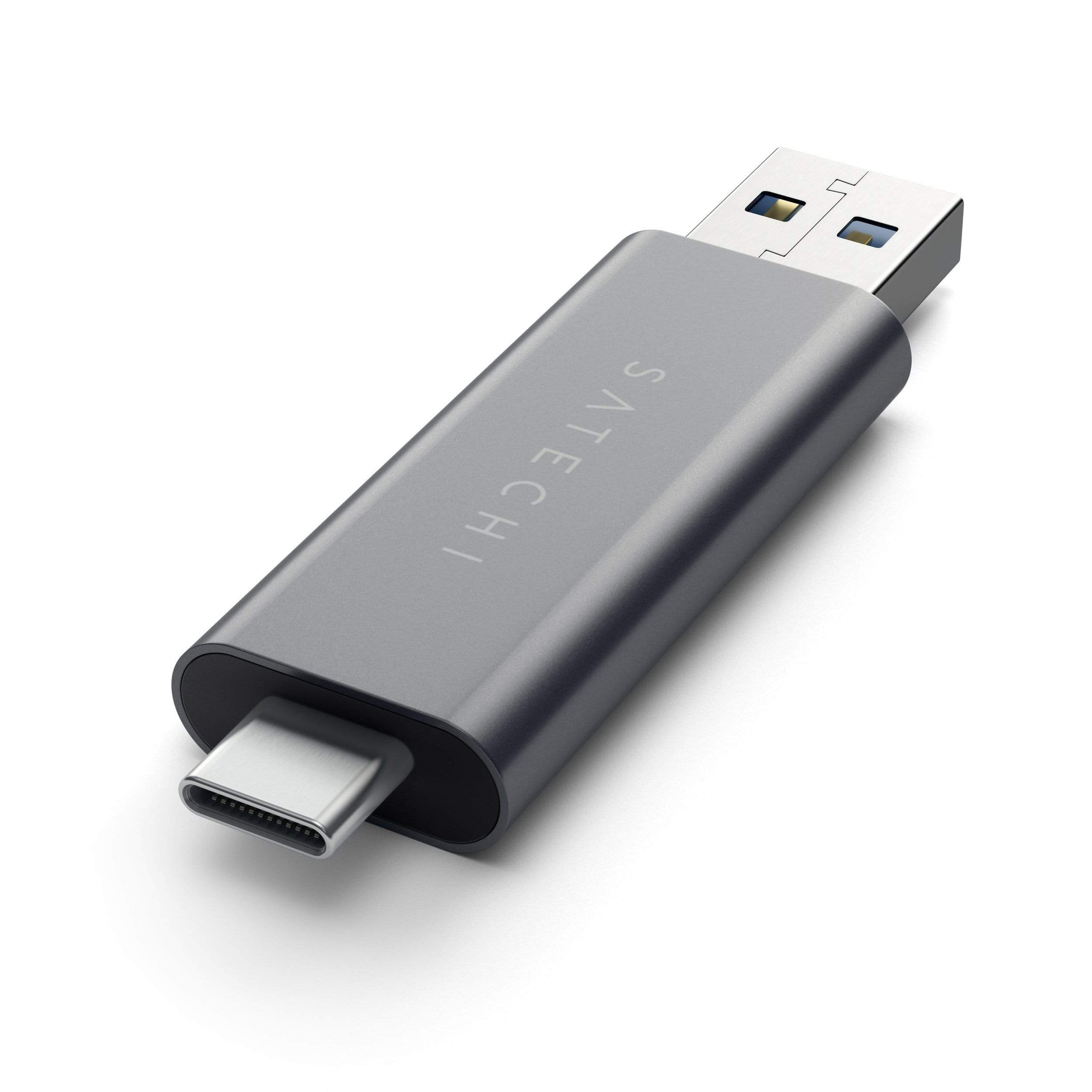 Aluminum Type-C USB 3.0 and Micro/SD Card Reader