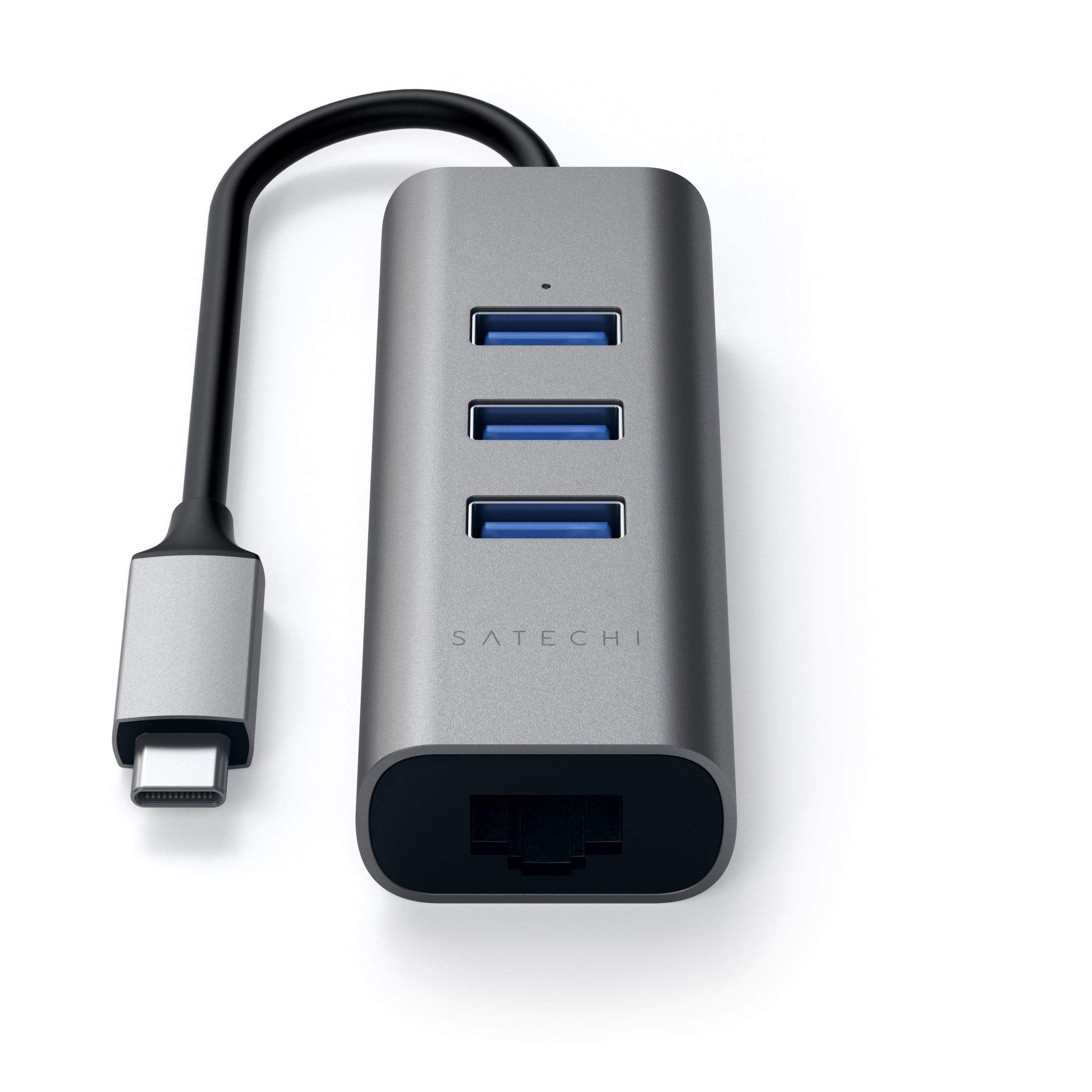 Type-C 2-in-1 USB Hub with Ethernet