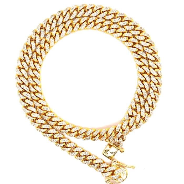 Diamond Miami Cuban Link Necklace 8mm 16ctw