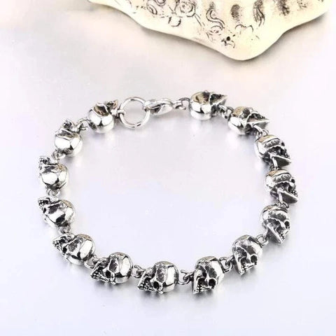 Men's Punk Multi-skulls Bracelet