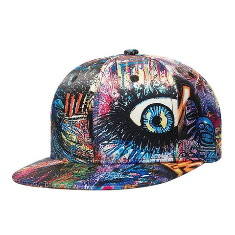Men's Street Fashion Graffiti Printed Cap