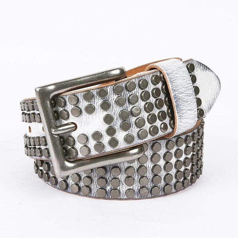 Men's Gothic Five Rows Of Rivets Belts