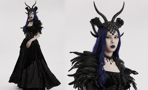 Women's Gothic Demon Horn Headwear