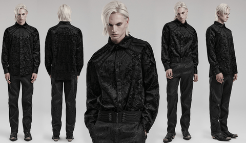 Men's Gothic Embossed Shirt